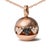 Cast in polished 18k rose gold, this ball drop pendant necklace showcases a design that is rich in symbolism. A single row...