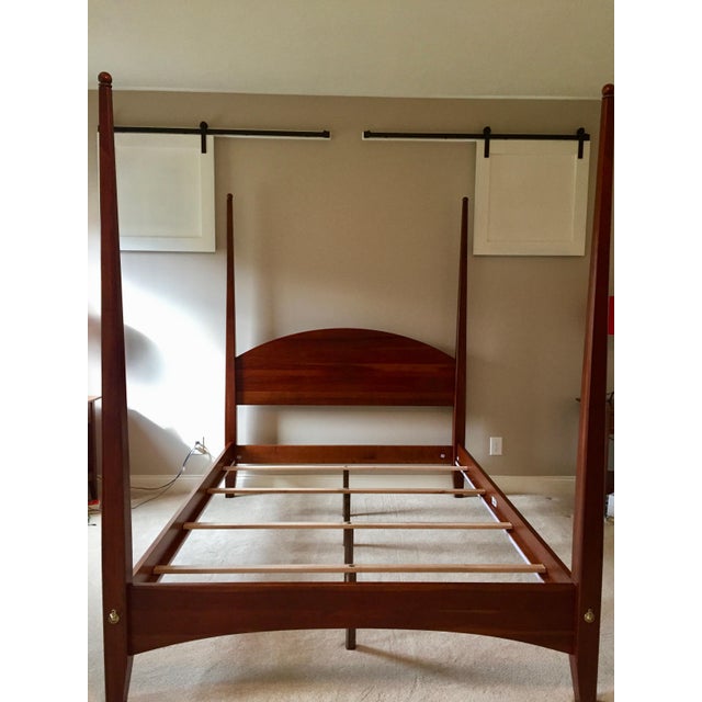 Ethan Allen Cherry American Impressions Four Poster Bed With Canopy