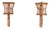 Vintage Bamboo Wall Lights, 1950s, Set of 2 For Sale