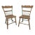 19th Century Pair of Painted Rustic Primitive Farmhouse Side Chairs For Sale