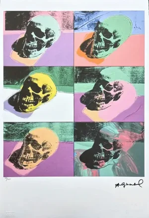 After Andy Warhol, 6x Skull, 1980s, Print