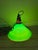 Early 20th Century Green Enamel Industrial Style Pendant Swag Light For Sale - Image 4 of 6