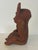 Terra Cotta Vintage Pre-Columbian Style Terracotta Seated Figure Sculpture 5” T X 2” W X 3” D For Sale - Image 8 of 11