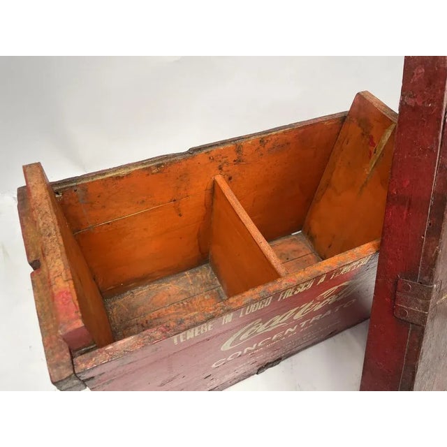 Container Concentrated Mixing Coca Cola in Wood, 1960s For Sale - Image 4 of 13