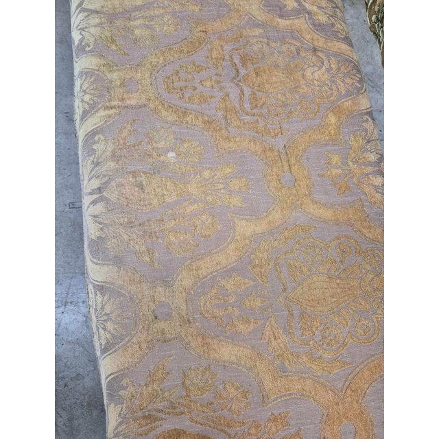 1990s Antique French-Style Carved Settee For Sale - Image 5 of 18