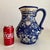 Vintage 1990s Blue &White Ceramic Italian Hand Painted Pitcher For Sale In Richmond - Image 6 of 8