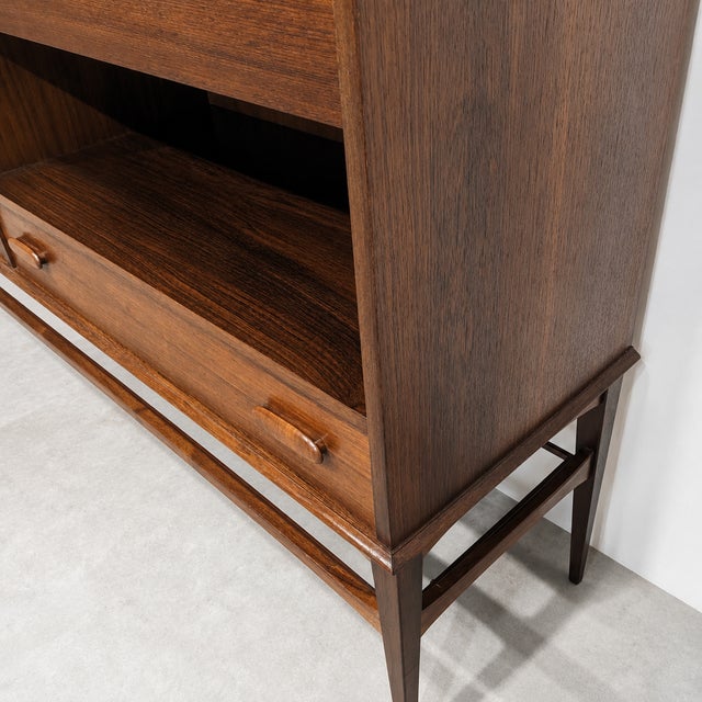 1960s Vintage Danish Highboard with Bar Compartment, 1960s For Sale - Image 5 of 9