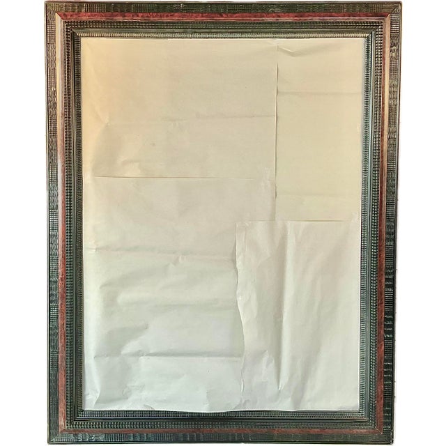 Large Italian Ebonized and Faux Tortoise Framed Mirror For Sale - Image 16 of 16