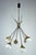 Mid-Century Italian Brass and Opaline Glass Chandelier from Stilnovo, 1950s For Sale - Image 16 of 16