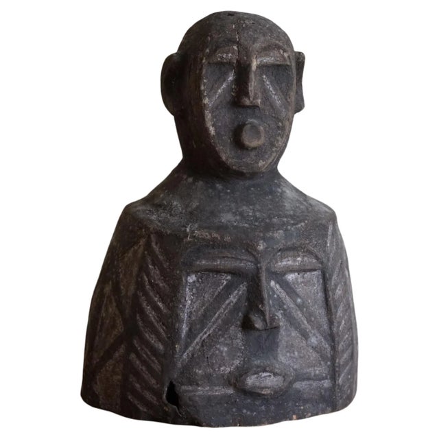 Mid-Century African Wooden Sculpture, 1950s For Sale - Image 11 of 11