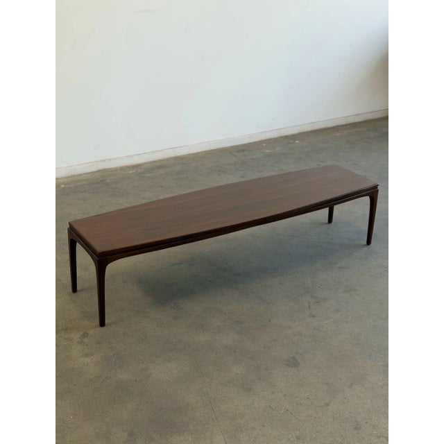 1980s Motif Walnut Coffee Table For Sale - Image 14 of 18