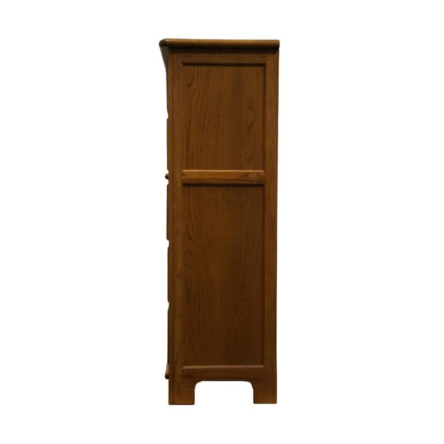 Brown Thomasville Impressions Wyndam Hill Collection Solid Oak Country French 40" Chest of Drawers 26411-510 For Sale - Image 8 of 11