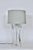 Astrolite 1970s Tall Herbert Ritts Astrolite Clear Lucite "Tri Fin" Table Lamp For Sale - Image 4 of 13