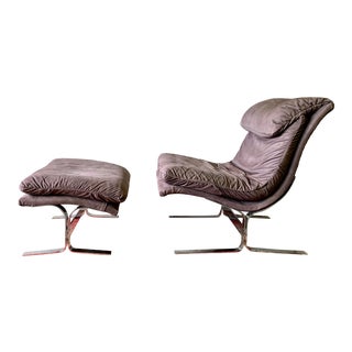 Contemporary Chair And Ottoman Sets Chairish
