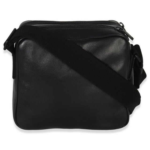 Yves Saint Laurent Black Lambskin Monogram Niki Cube Camera Bag For Sale - Image 4 of 9