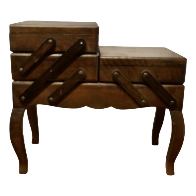 French Art Deco Metamorphic Concertina Work or Sewing Box, 1930s For Sale