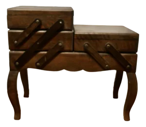 French Art Deco Metamorphic Concertina Work or Sewing Box, 1930s