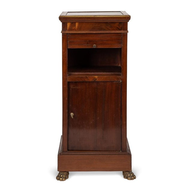 Late 19th Century 19th Century French Empire Style Ormolu Mounted Wood & Marble Pedestal, 1890s For Sale - Image 5 of 18