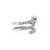 18k White Gold 1.07ct Diamond Spiral Wrap Pear Halo Flexible Band Ring, Size 7.5 For Sale In Houston - Image 6 of 8