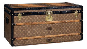 Antique French Trunk in Woven Canvas from Louis Vuitton, 1900