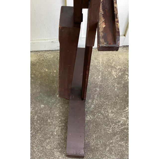 Early 20th Century Artist Wood Folding Studio Easel by Devoe & Reynolds Co Inc For Sale - Image 10 of 12