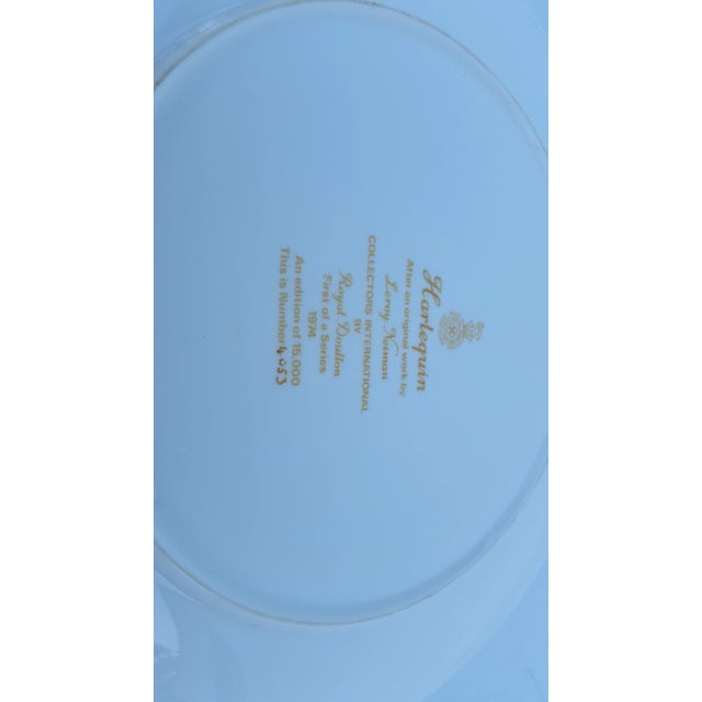 Ceramic 1974 Leroy Neiman - Harlequin - Colorful Decorative Ceramic Plate For Sale - Image 7 of 8