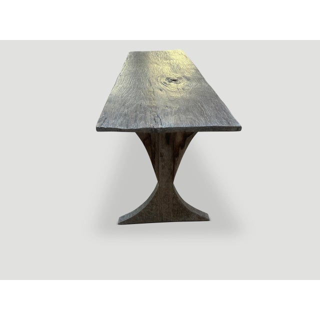 Andrianna Shamaris Wabi Sabi Teak Wood Table For Sale - Image 18 of 18