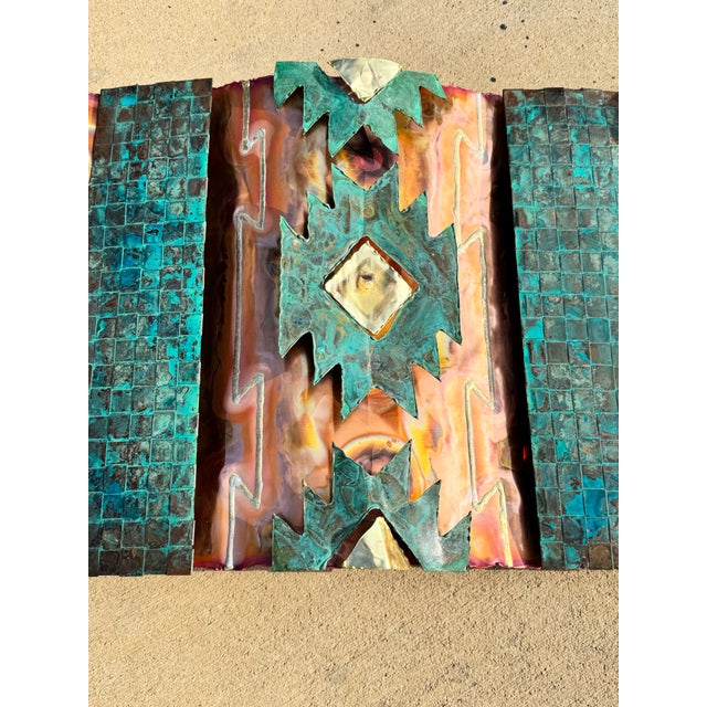 Contemporary Greg Gowen “Blossom Ray” Mixed Metal Floating Rug Wall Art Sculpture For Sale - Image 3 of 6