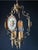 Ceramic and Brass Chandelier, 1960s For Sale - Image 4 of 13