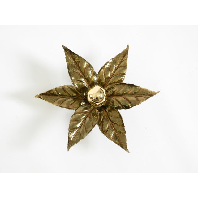 Brass Flush Mount Lamp by Willy Daro, 1970s For Sale - Image 6 of 18