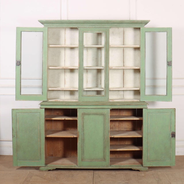 English Painted Kitchen Dresser, 1850s For Sale - Image 10 of 13