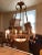 French Art-Deco Chandelier W/Art Glass Dome For Sale - Image 11 of 11
