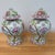 Pink Pair of Altfield Hong Kong Hand-Painted Chinoiserie Porcelain Ginger Jars, 18” For Sale - Image 8 of 12