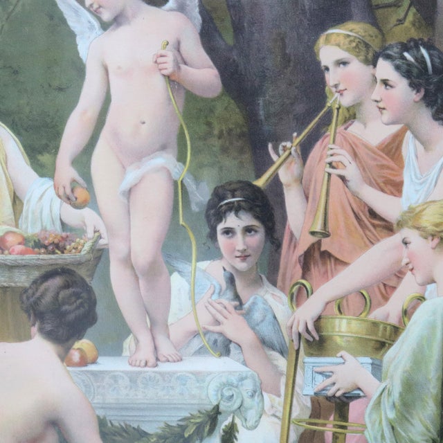 Antique Print Of “Homage To Love” By W. Boughereau C1900 For Sale - Image 6 of 12