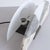 A pair of Half Moon Italian Modernist table lamps. Segmented front shades with three types of alabaster mounted on a...