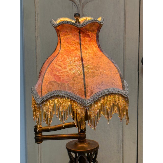 Metal Vintage Swing Arm Table Lamp For Sale - Image 7 of 12