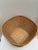 Vintage Rustic Asian Tan Wood Wicker Basket For Sale - Image 4 of 5