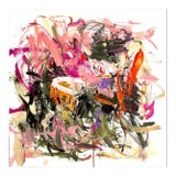 Child's Play #2" Contemporary Abstract Original Painting on Gallery Wrapped Canvas by Sandy Welch For Sale