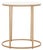 White Tage Marble Side Table in White Marble / Gold For Sale - Image 8 of 8