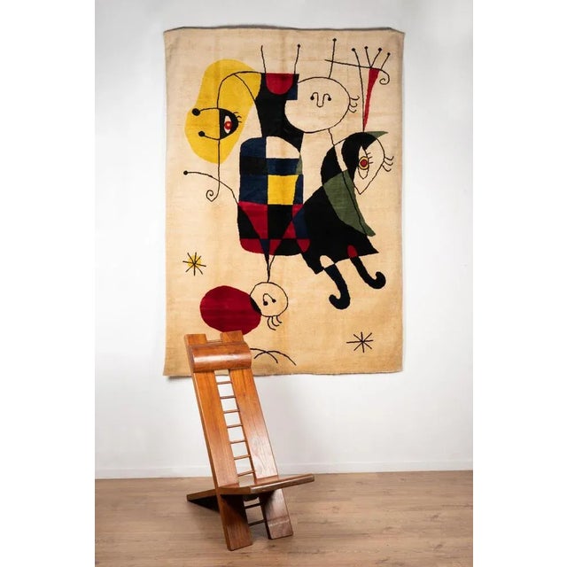 Geometric Tapestry in Wool For Sale - Image 6 of 7