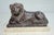 This antique hand carved 19th century reclining lion statue is an absolutely stunning sculpture crafted from solid marble....