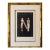 Late 20th Century Erté “Letter N” Alphabet Suite Hand-Signed Serigraph, Framed For Sale