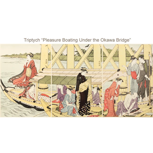 Japanese Rare XL 1964 Kiyonaga, First Edition Collection of 24 Masterpieces in an Original Case and Box For Sale - Image 3 of 18