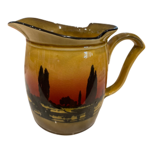 1930s Art Deco Royal Doulton Pitcher "Poplars at Sunset"
