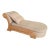 1970s Sculptural Reed Scroll Arm Chaise Lounge For Sale