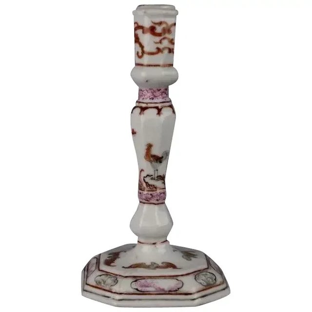 1765 Chinese Export Qianlong Period Candlestick For Sale - Image 11 of 11
