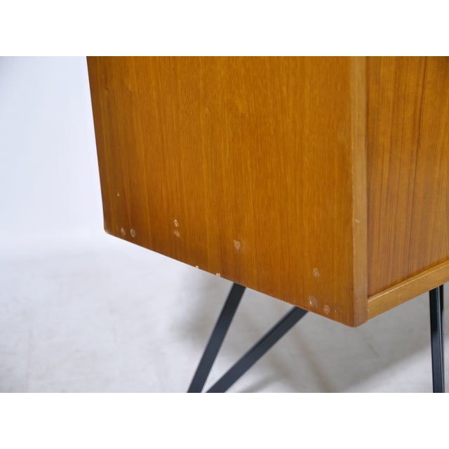 Wood Mid-Century Modern Teak Highboard by Ernst Dieter Hilker, 1960s For Sale - Image 7 of 17