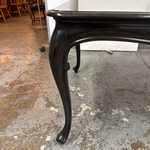 Louis XV Style Wood Dining Table, Vintage For Sale - Image 9 of 12