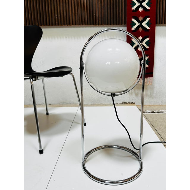 Mid-Century Space Age Modern Spherical Floor Lamp in Glass and Chrome, Germany, 1960s For Sale - Image 17 of 18