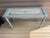 Vintage Etched Glass Carved Wood Console Table For Sale - Image 4 of 16